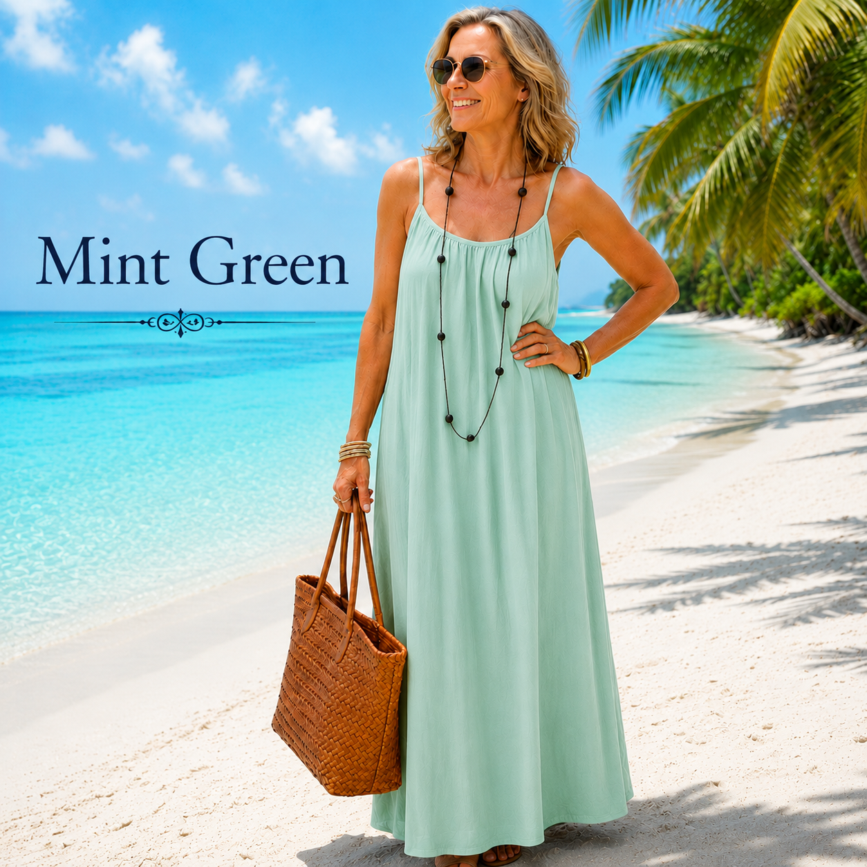 Cami Lounge Maxi Dress for Women – Lightweight Summer Vacation Dress