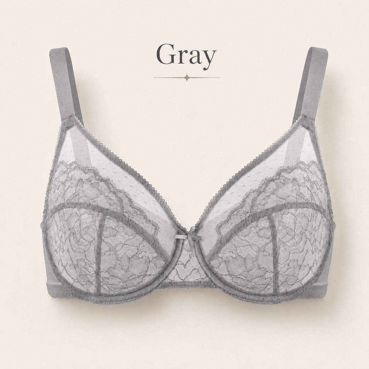 Le’s Charm - Floral Lace Full Coverage Minimizer Bra