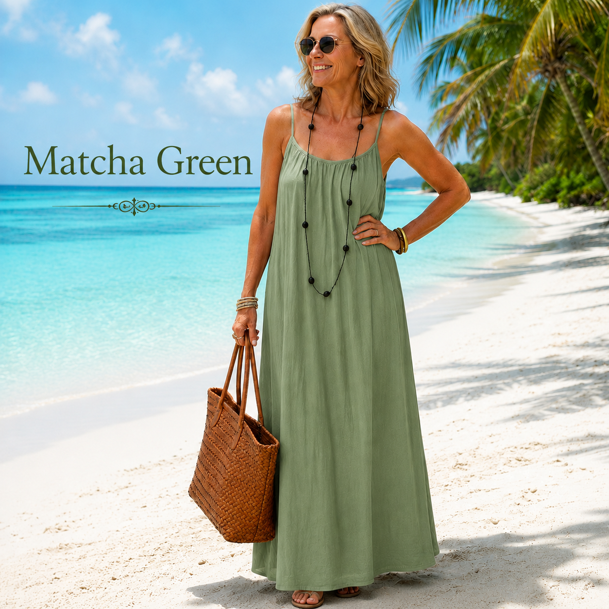 Cami Lounge Maxi Dress for Women – Lightweight Summer Vacation Dress