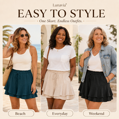 Flowy Butterfly Skort – Lightweight Summer Skort for Women