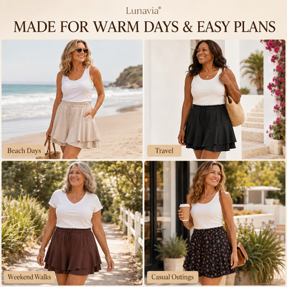 Flowy Butterfly Skort – Lightweight Summer Skort for Women