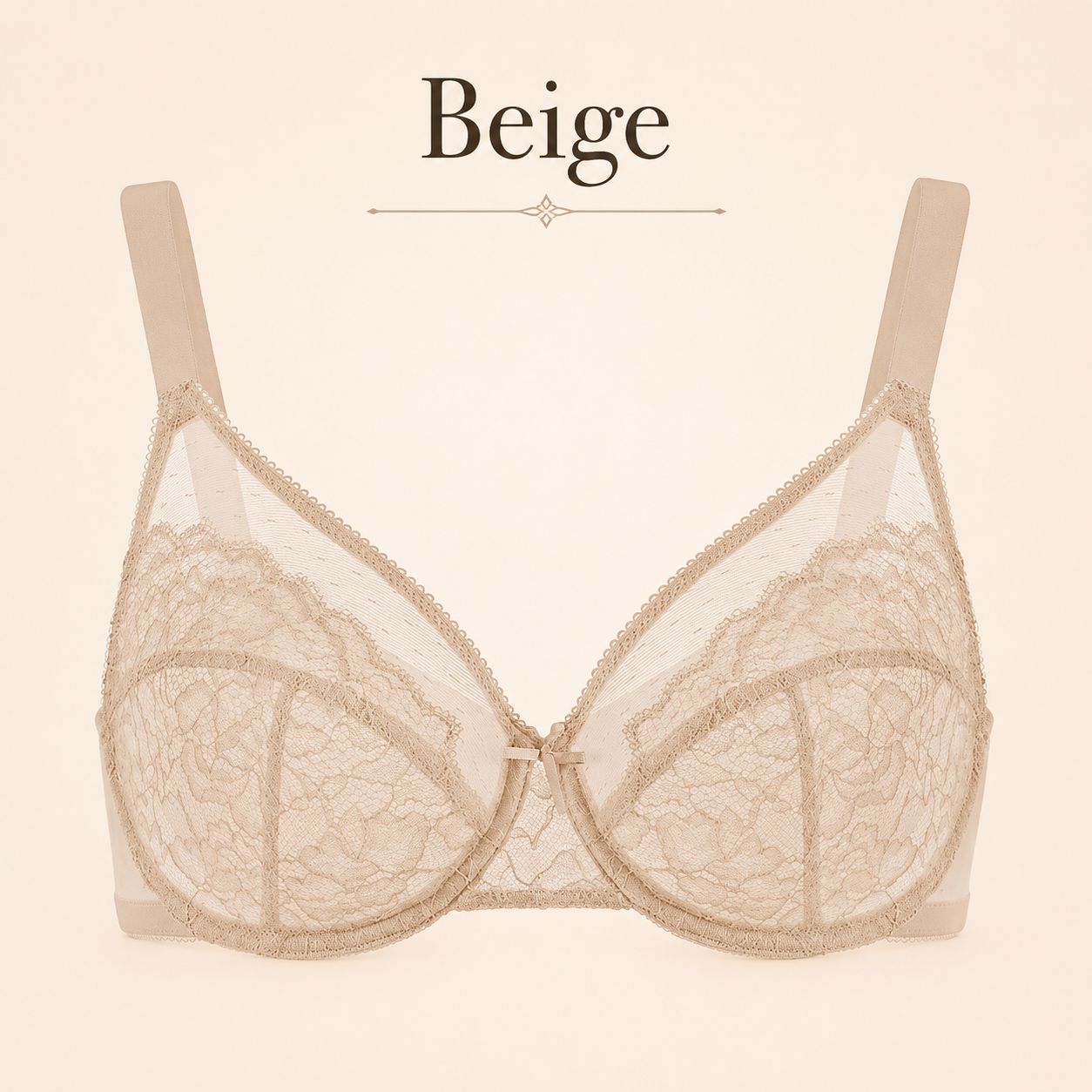Le’s Charm - Floral Lace Full Coverage Minimizer Bra