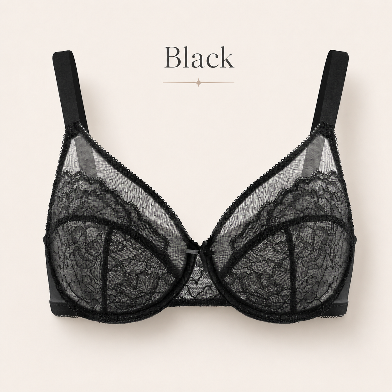 Le’s Charm - Floral Lace Full Coverage Minimizer Bra