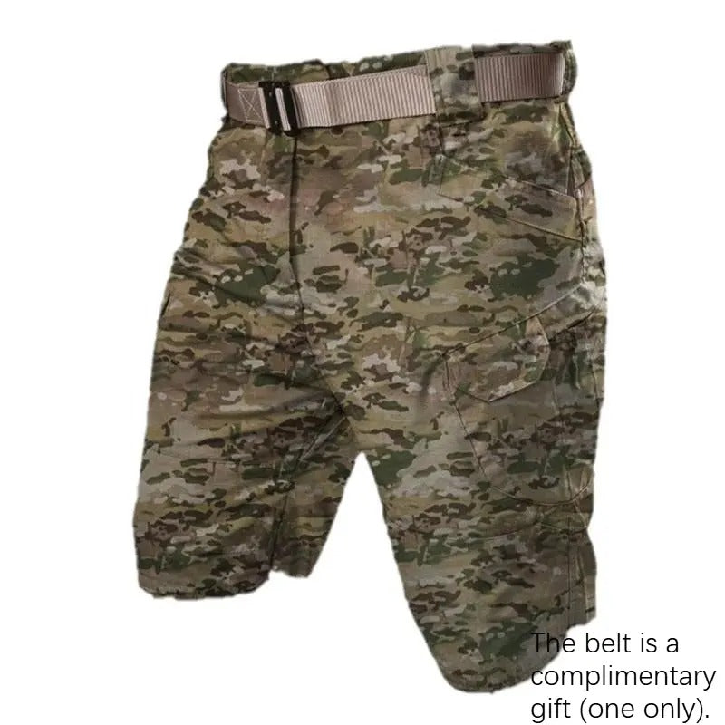 Men's Waterproof Tactical Cargo Shorts – Quick-Dry Multi-Pocket Shorts