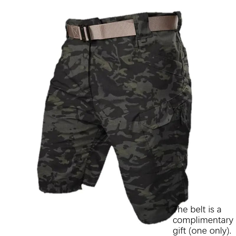 Men's Waterproof Tactical Cargo Shorts – Quick-Dry Multi-Pocket Shorts