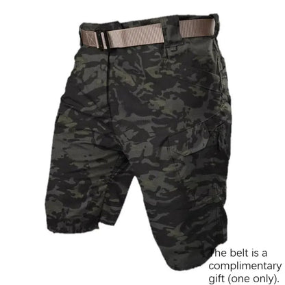 Men's Waterproof Tactical Cargo Shorts – Quick-Dry Multi-Pocket Shorts