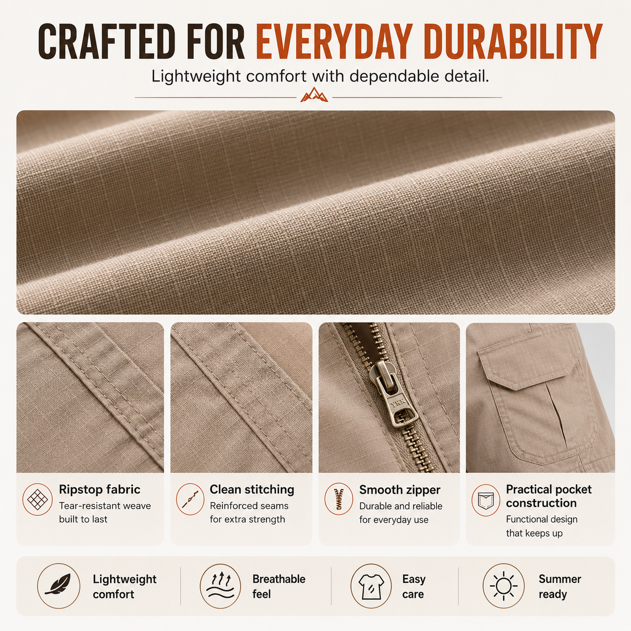 Men's Waterproof Tactical Cargo Shorts – Quick-Dry Multi-Pocket Shorts