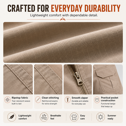 Men's Waterproof Tactical Cargo Shorts – Quick-Dry Multi-Pocket Shorts