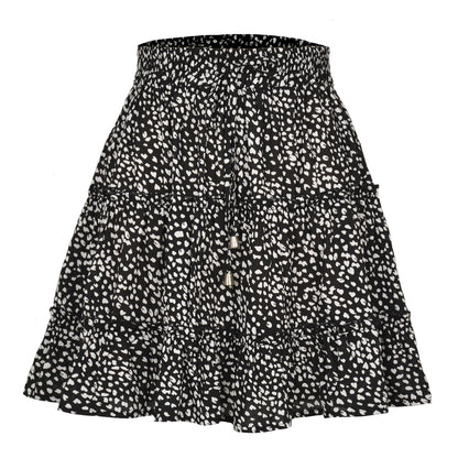 Breezy Floral Ruffle Skort-in Shorts Floral Ruffle Tiered Skirts with Pockets