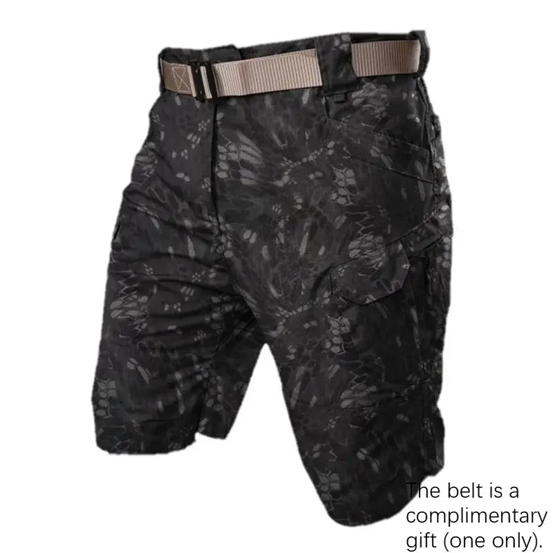 Men's Waterproof Tactical Cargo Shorts – Quick-Dry Multi-Pocket Shorts