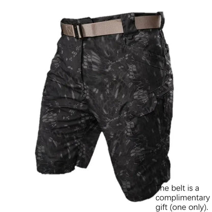 Men's Waterproof Tactical Cargo Shorts – Quick-Dry Multi-Pocket Shorts
