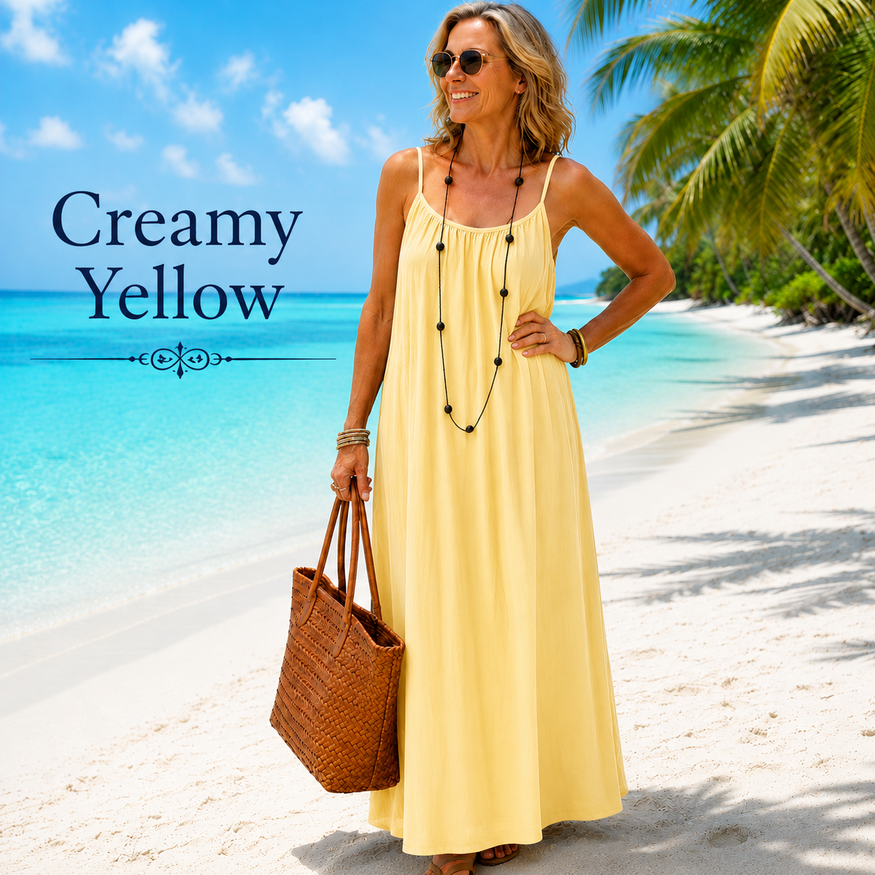 Cami Lounge Maxi Dress for Women – Lightweight Summer Vacation Dress