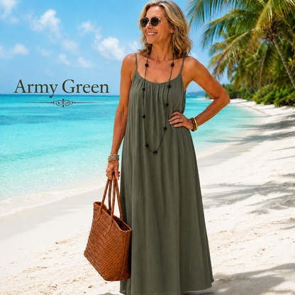 Cami Lounge Maxi Dress for Women – Lightweight Summer Vacation Dress