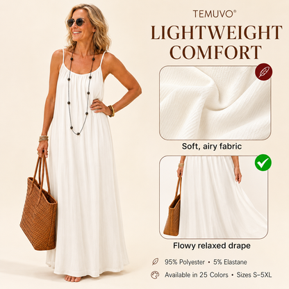 Cami Lounge Maxi Dress for Women – Lightweight Summer Vacation Dress