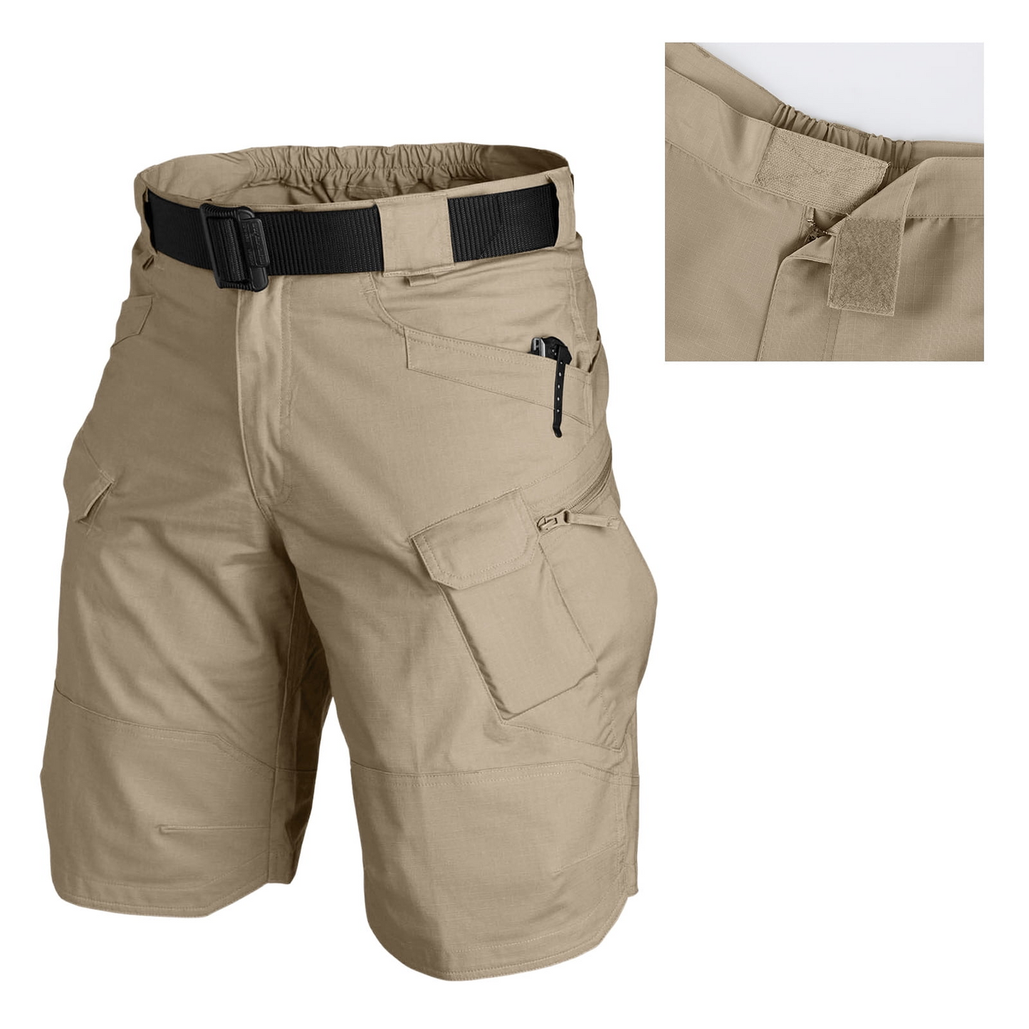 Men's Waterproof Tactical Cargo Shorts – Quick-Dry Multi-Pocket Shorts