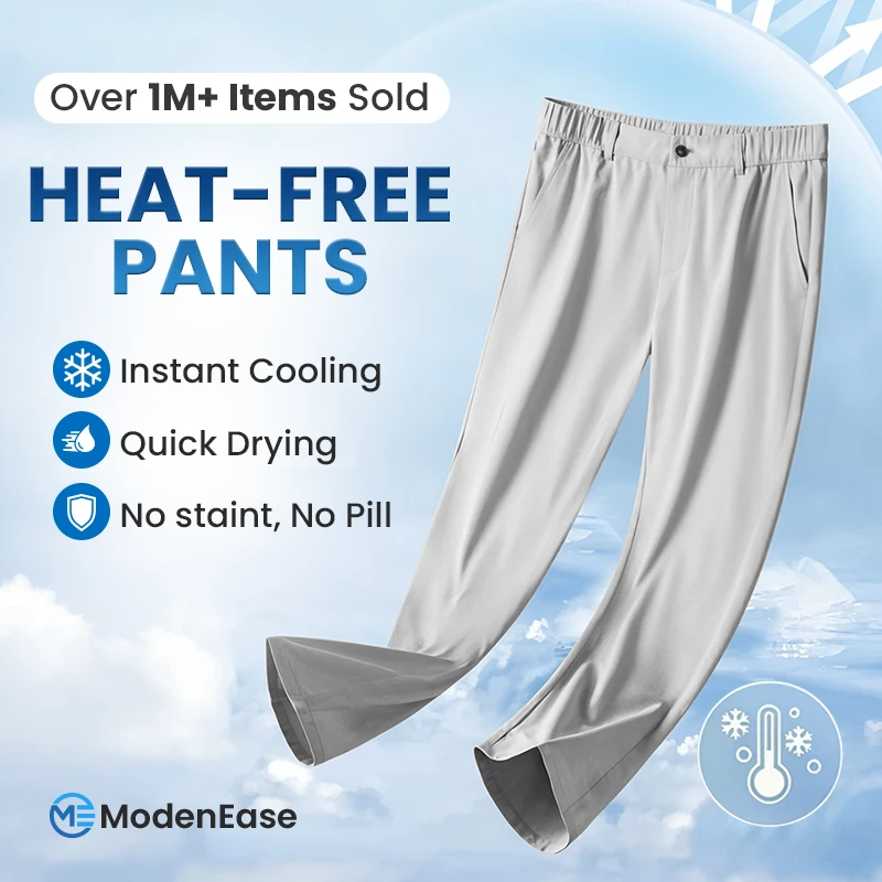ModenEase - Ultra Comfort Ice Silk Flexible Casual Pants
