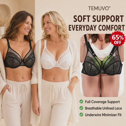 Le’s Charm - Floral Lace Full Coverage Minimizer Bra