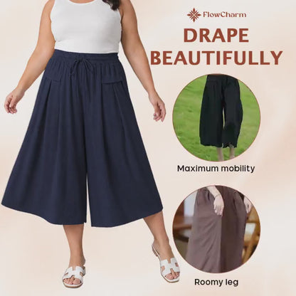 Temuvo - Pull-On Capri Culottes for Women