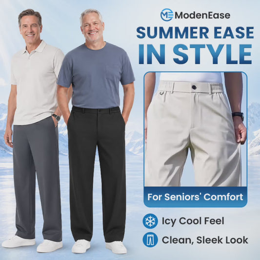 ModenEase - Ultra Comfort Ice Silk Flexible Casual Pants