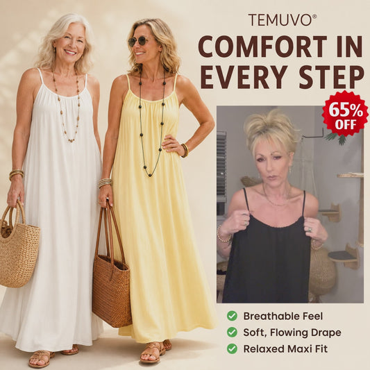 Cami Lounge Maxi Dress for Women – Lightweight Summer Vacation Dress