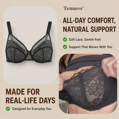 Le’s Charm - Floral Lace Full Coverage Minimizer Bra